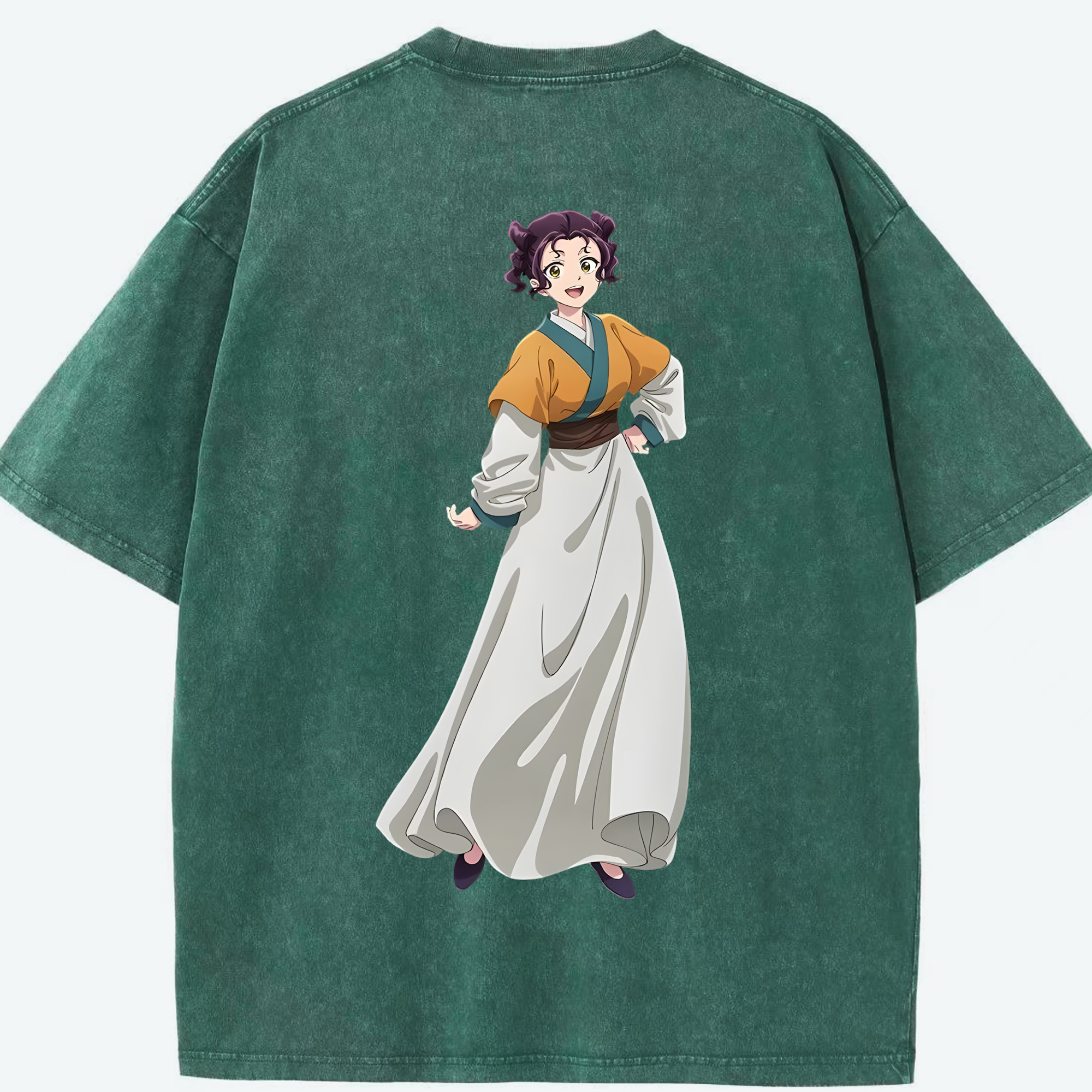 （画像用） 薬屋のひとりごと The Apothecary Diaries 綿100% ヴィンテージ風 半袖Tシャツ（背面プリント）